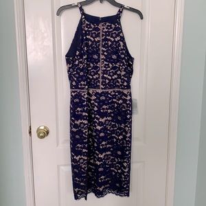 Fancy Navy Blue Dress